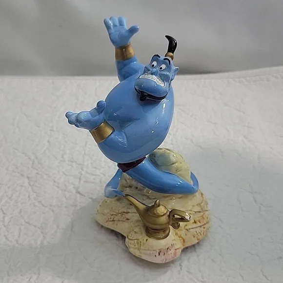 Disney Alladin Rotating music box Schmid Vintage 1993 plays a "A friend like Me" - Picture 10 of 14